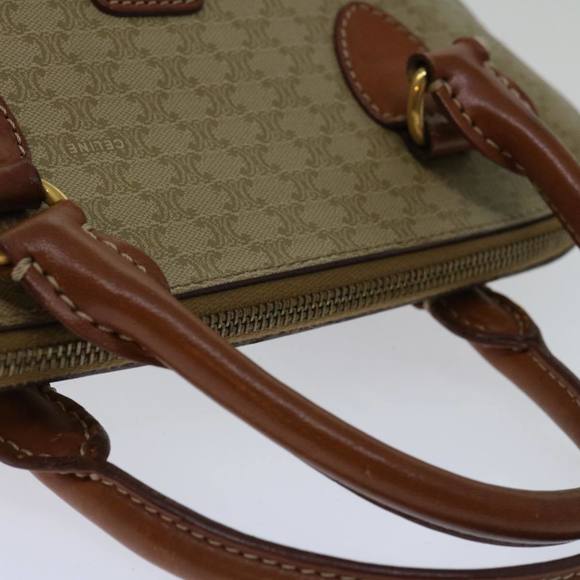 CELINE Macadam Canvas Hand Bag Beige Auth bs12761 - Picture 6 of 16